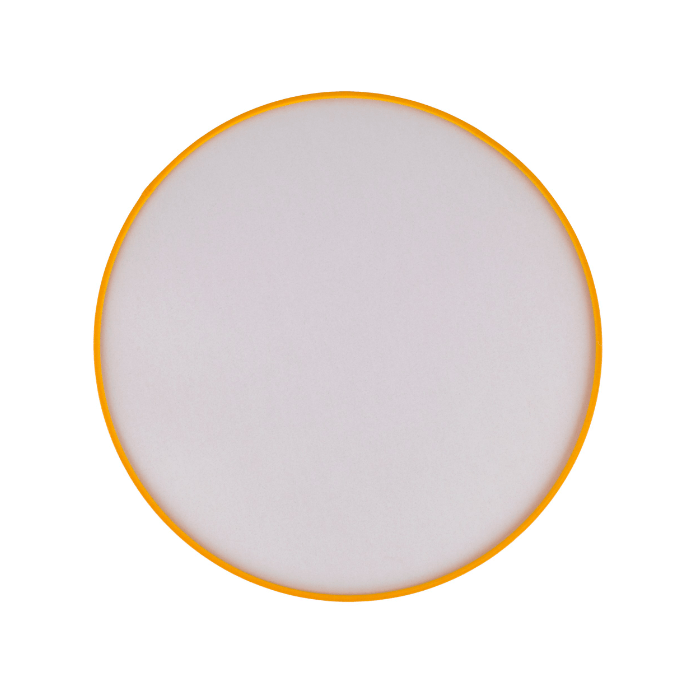 Designerska żółta lampa sufitowa Nicola o średnicy 38 cm