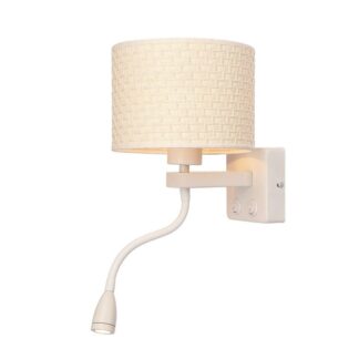 bialy-kinkiet-polo-z-plecionym-abazurem-i-oczkiem-led-oraz-dwoma-wlacznikami