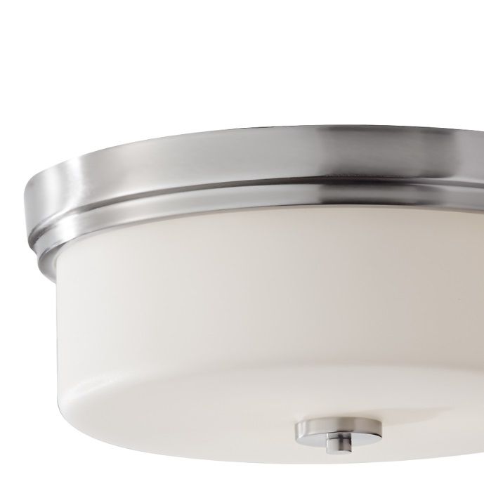 Chromowany sufitowy kinkiet łazienkowy Kincaid w srebrnym połysku, IP44