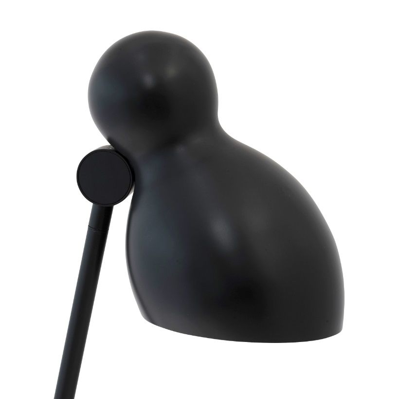 Czarna lampa podłogowa Ludo w stylu skandynawskim