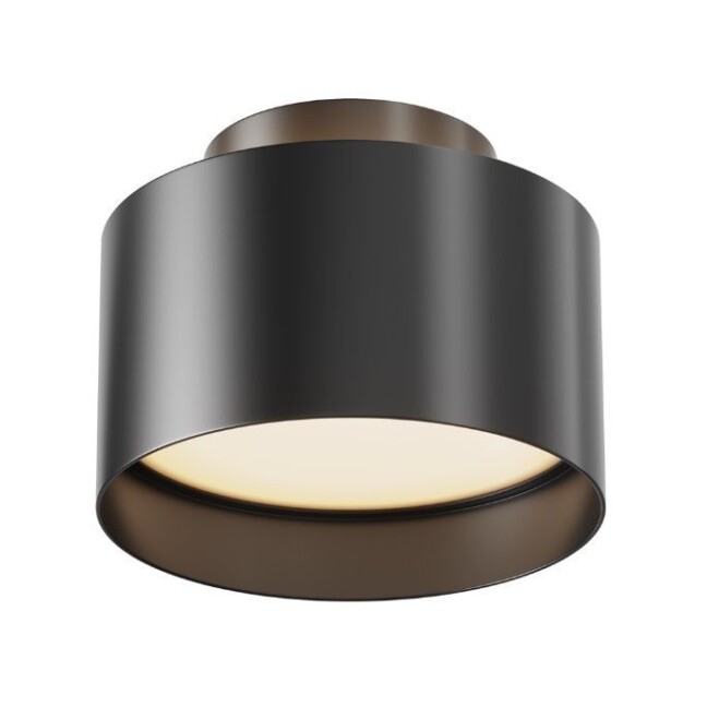 Czarna lampa spot Planet LED z oświetleniem skierowanym ku górze