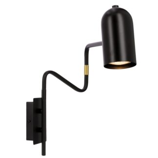 czarno-zloty-kinkiet-hosti-candellux-z-mozliwoscia-regulacji-klosza