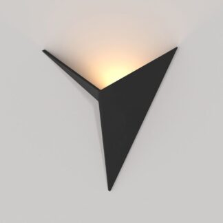 czarny-ozdobny-kinkiet-trame-led-z-odbitym-swiatlem