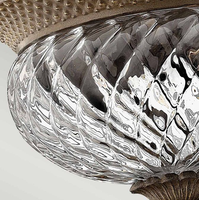 Elegancki plafon Plantation z optycznego szkła, doskonały do kuchni