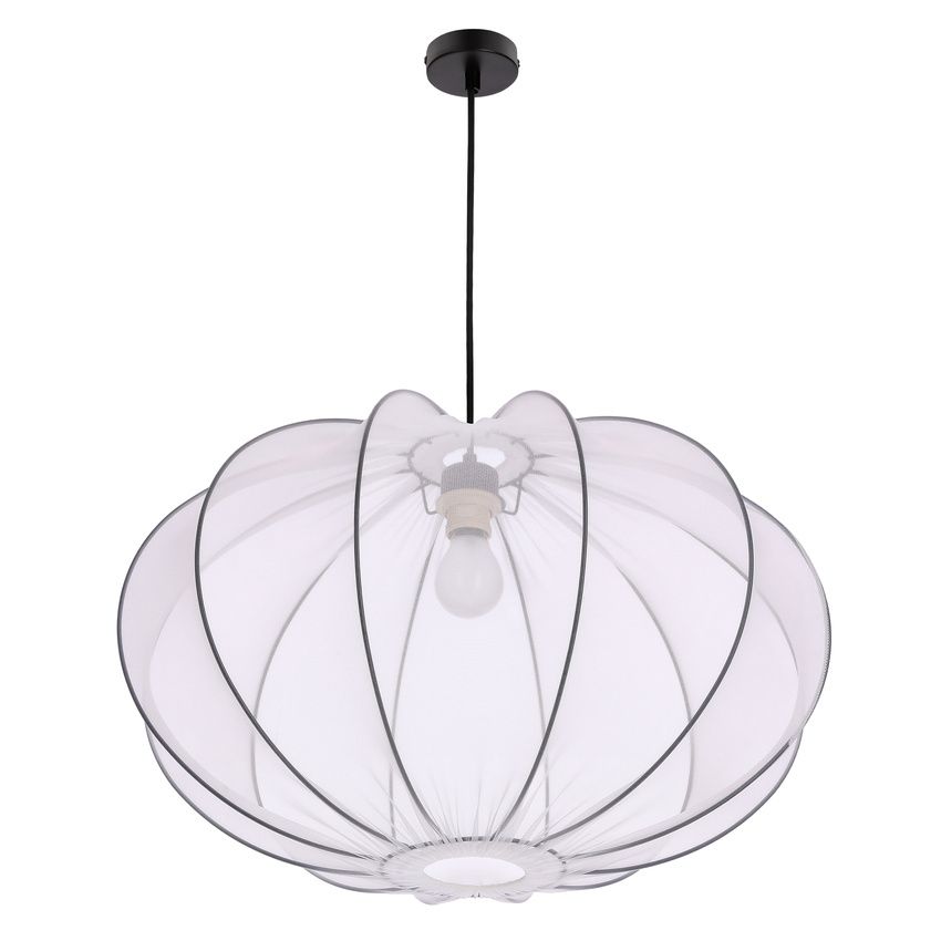 Klimatyczny żyrandol Mellow 60 z białej siateczki