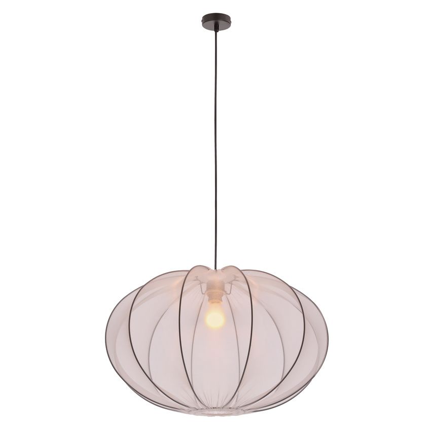 Klimatyczny żyrandol Mellow 60 z białej siateczki