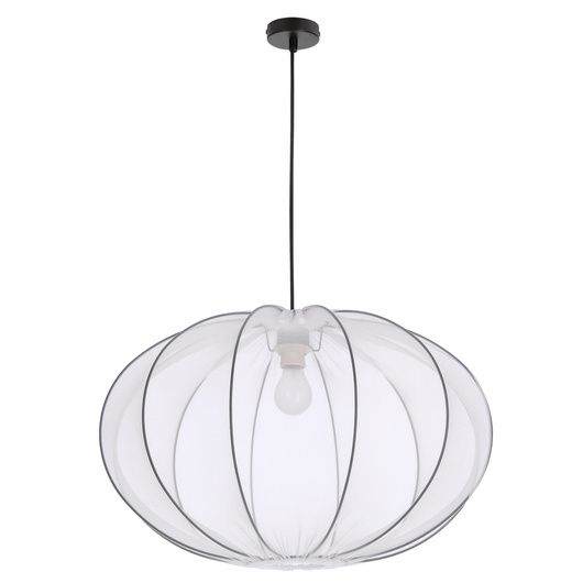 Klimatyczny żyrandol Mellow 60 z białej siateczki