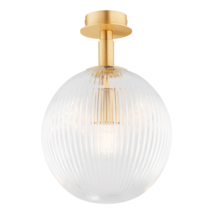 Kulisty szklany plafon Paloma w odcieniu złotego mosiądzu