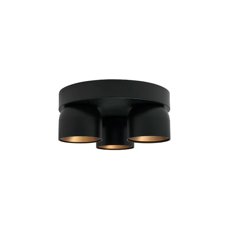 Lampa sufitowa Pitcher 3 od Nordlux w złoto-czarnym wykończeniu