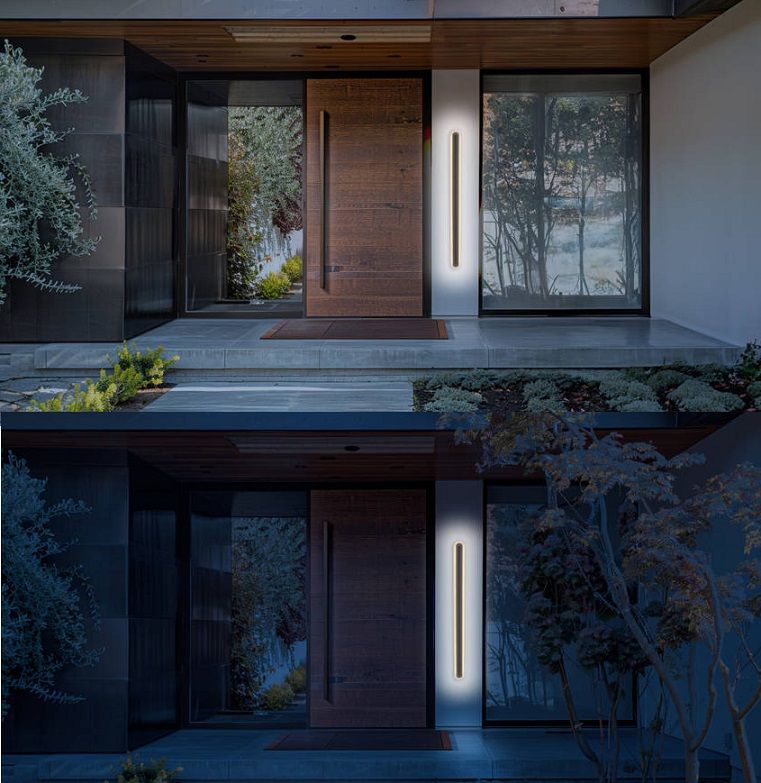 Zewnętrzny kinkiet elewacyjny Stick 120 cm, IP65, LED, 3000K