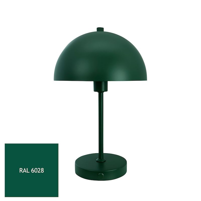 Zielona lampka Stockholm na szafkę do salonu