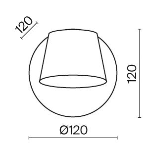 mala zlota lampka led pixel z wbudowanym wlacznikiem