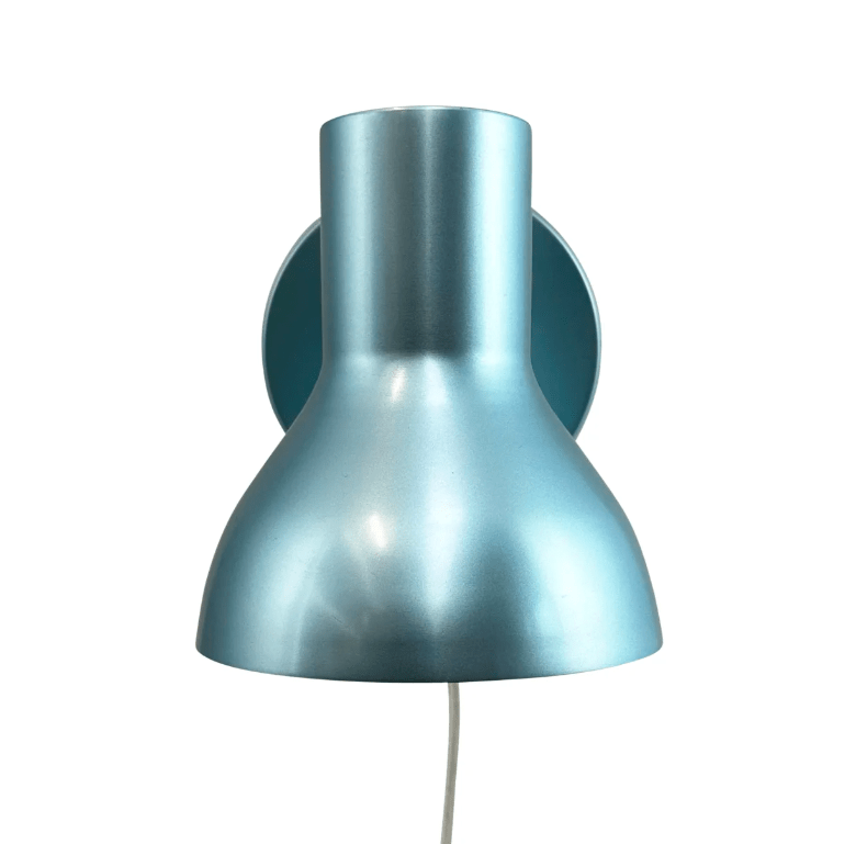 Niebieski kinkiet Bob o metalicznym połysku