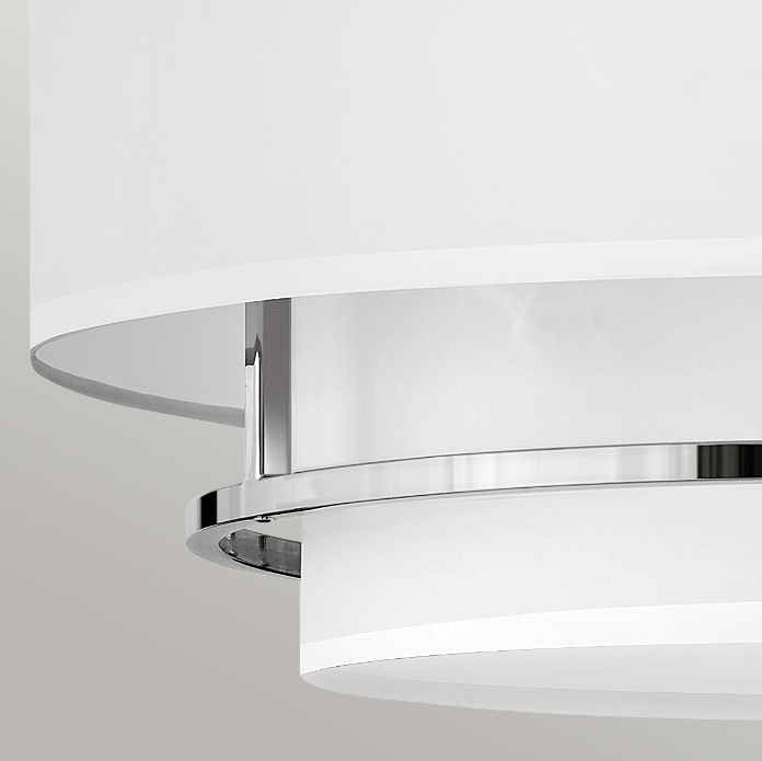 Niklowana, regulowana lampa sufitowa Graham 4 do salonu