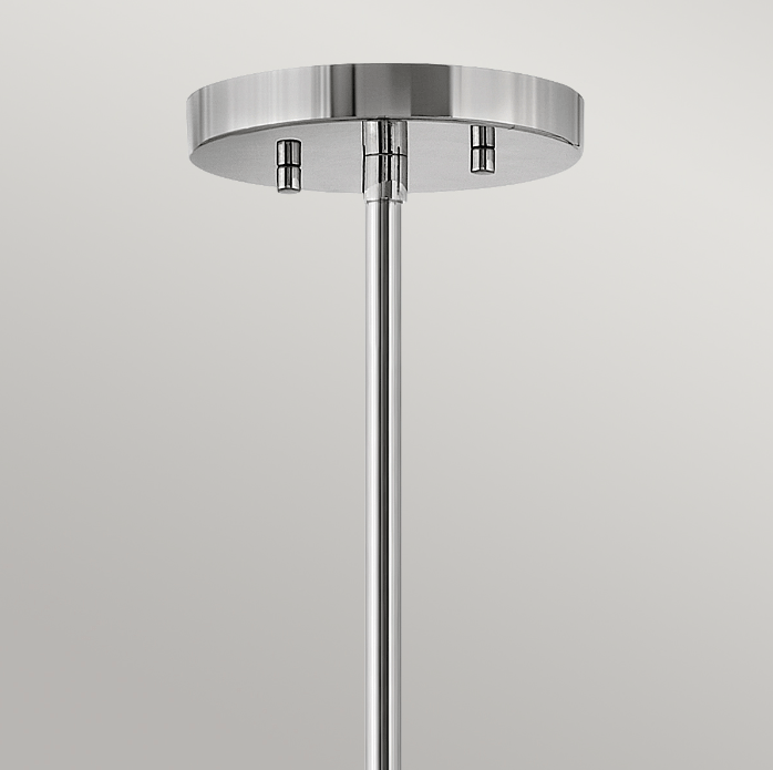 Niklowana, regulowana lampa sufitowa Graham 4 do salonu