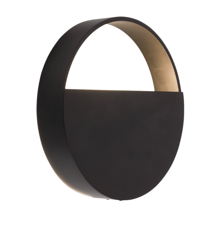 Nowoczesny kinkiet Omono o okrągłym kształcie zapewniający efekt dekoracyjnego światła odbitego