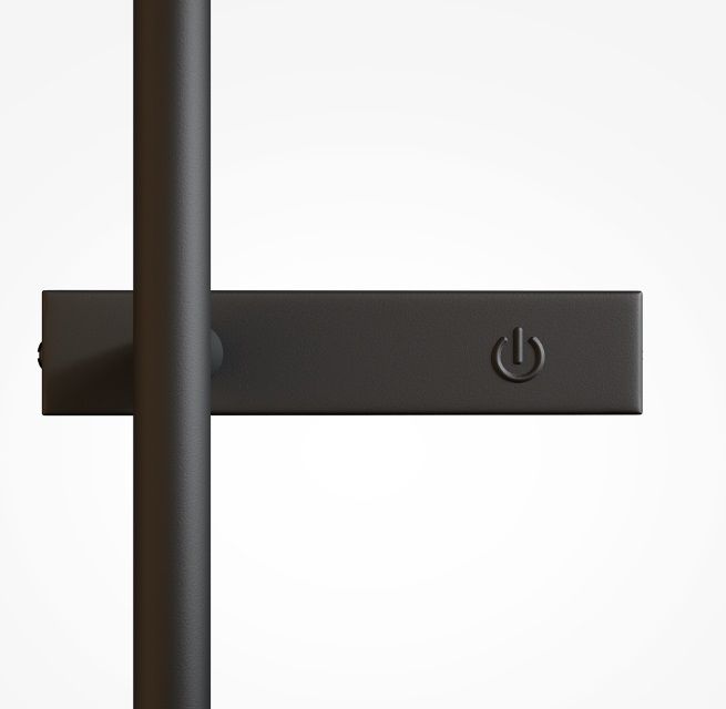 Podwójny pionowy kinkiet z dwiema kulami i dotykowym włącznikiem LED