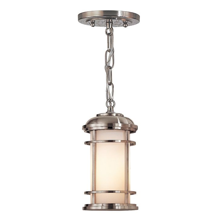 Srebrna wisząca latarnia zewnętrzna Lighthouse o klasie szczelności IP44