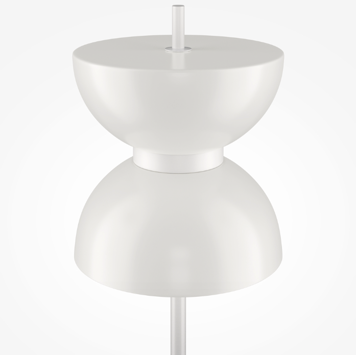 Stylowa lampa podłogowa Kyoto z białego marmuru do sypialni