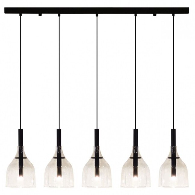 szklana-lampa-wiszaca-botor-5-z-piecioma-punktami-swiatla-w-czarnym-kolorze-idealna-nad-wyspe-kuchenna