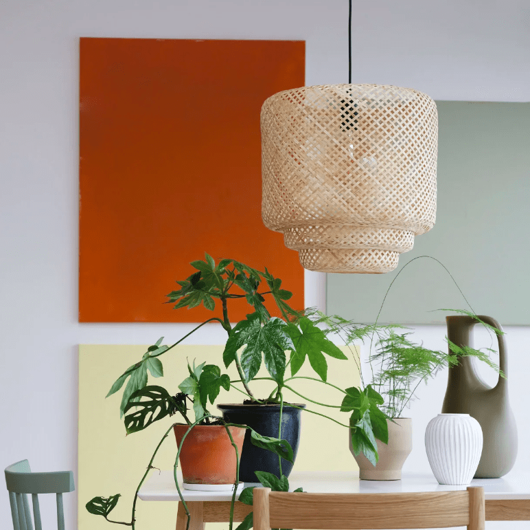 Urocza lampa boho Boom z naturalnego bambusa