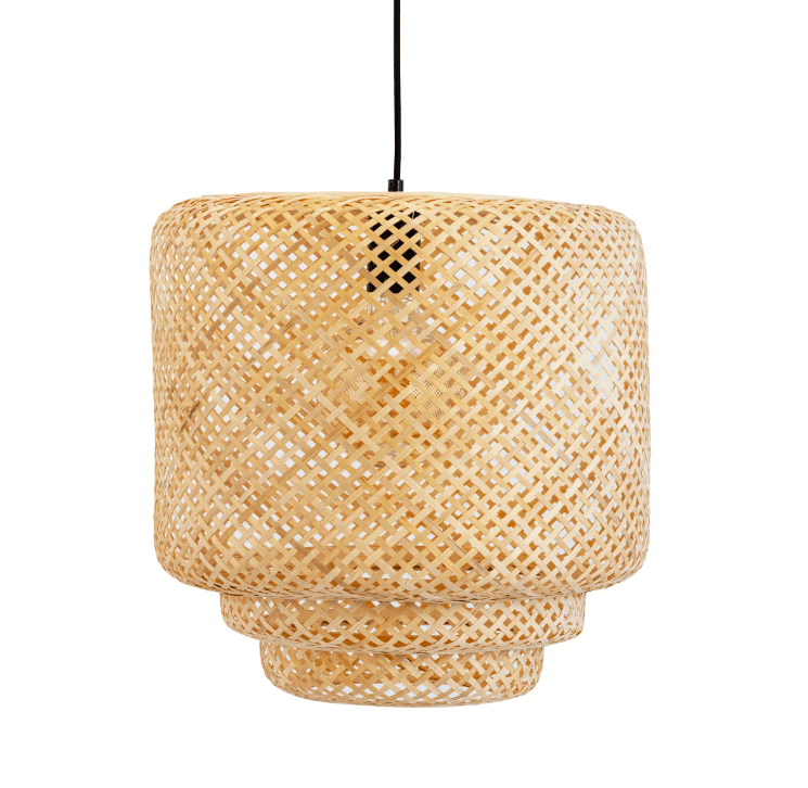 Urocza lampa boho Boom z naturalnego bambusa