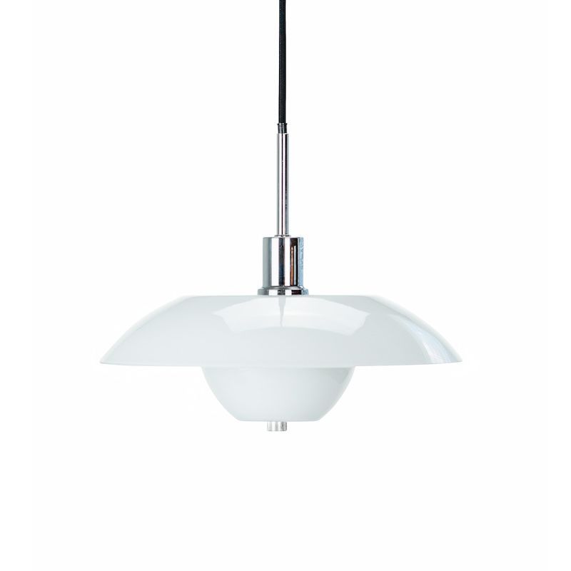 Wisząca lampa Bergen Dyberg Larsen w srebrno-białym kolorze
