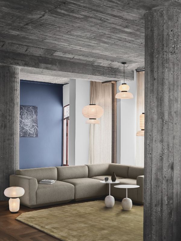 Wisząca lampa Formakami JH4 inspirowana japońskim lampionem w stylu japandi