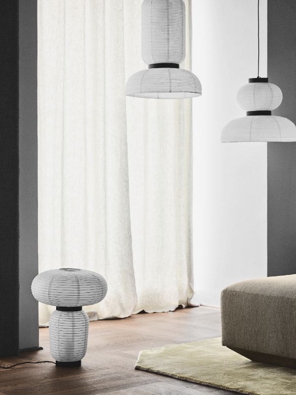 Wisząca lampa Formakami JH4 inspirowana japońskim lampionem w stylu japandi