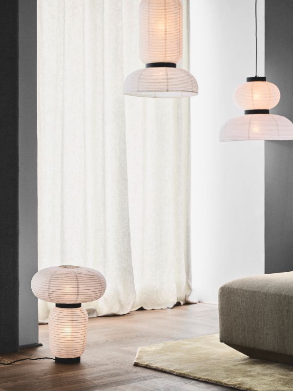 Wisząca lampa Formakami JH4 inspirowana japońskim lampionem w stylu japandi