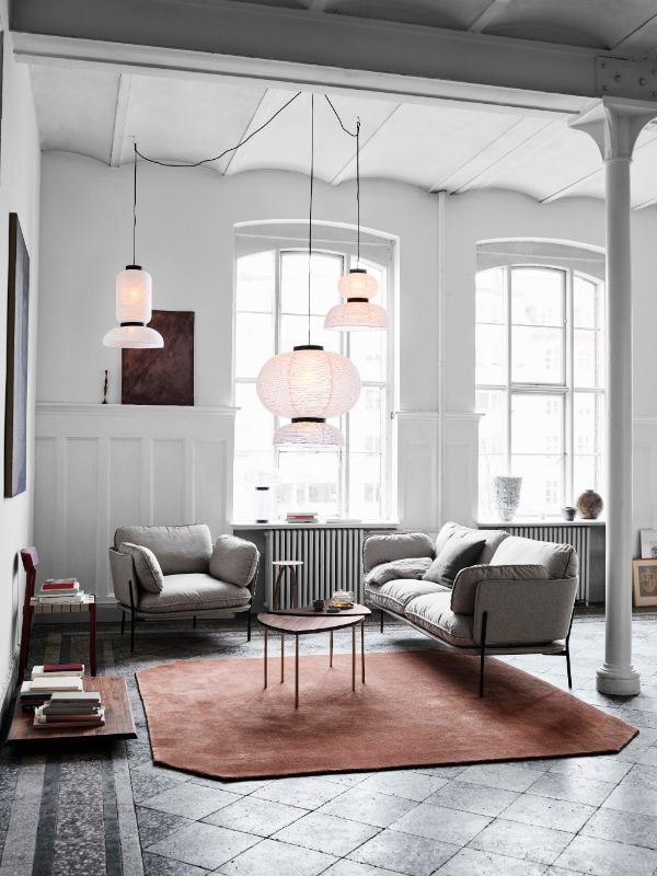 Wisząca lampa Formakami JH4 inspirowana japońskim lampionem w stylu japandi