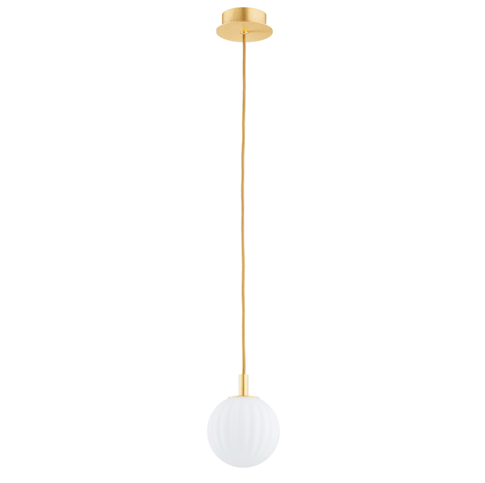 Wisząca lampa Paloma od Argon w białym kolorze i kształcie kuli