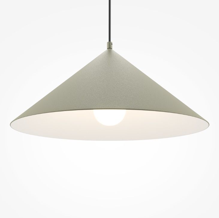 Wisząca lampa w kształcie stożka w odcieniu beżu Basic Colors