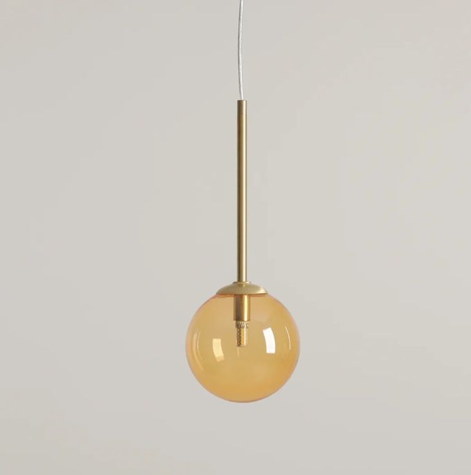 Wyprzedaż! Wisząca lampa Bosso mini – pomarańczowa kula