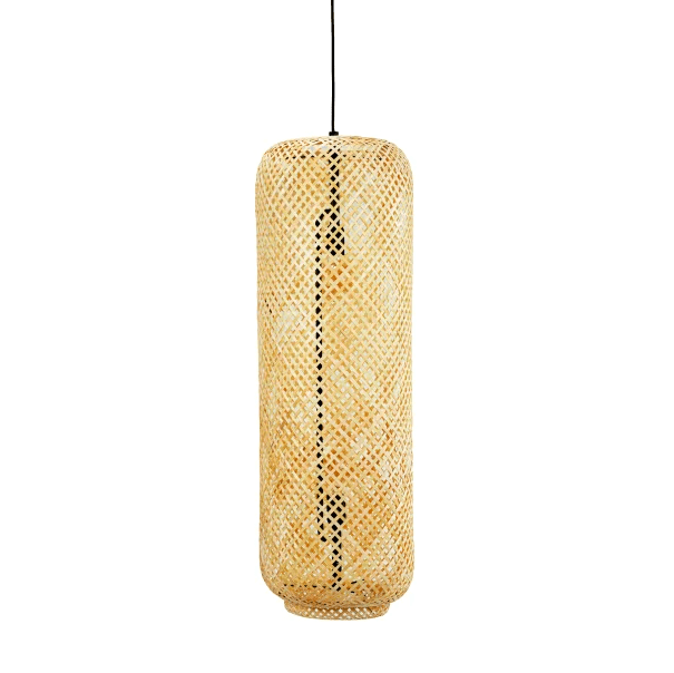 Wysoka bambusowa lampa Boom w stylu boho o wysokości 95 cm