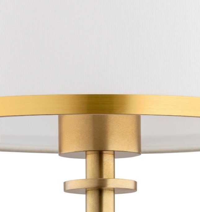 Złota lampka stołowa Abbano w stylu glamour do eleganckiego salonu