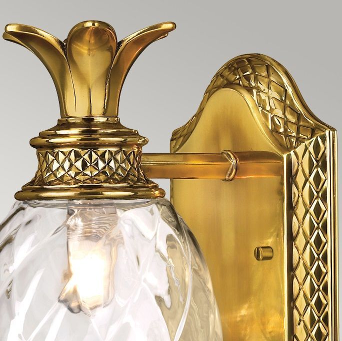 Złoty kinkiet w stylu art deco Plantation – ponadczasowa elegancja