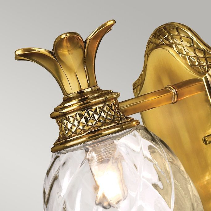 Złoty kinkiet w stylu art deco Plantation – ponadczasowa elegancja