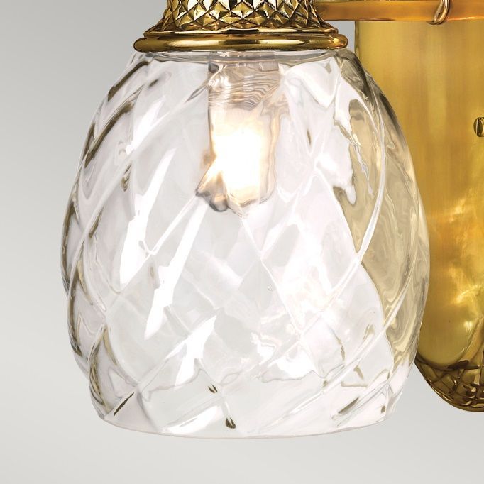 Złoty kinkiet w stylu art deco Plantation – ponadczasowa elegancja