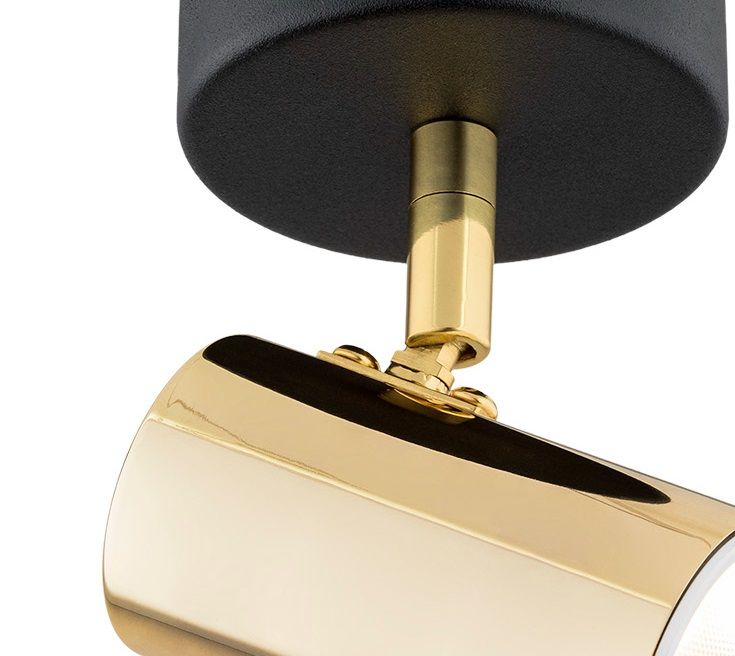 Złoty reflektorek sufitowy Lagos