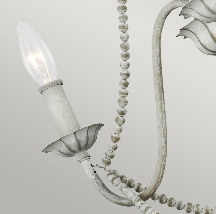 Żyrandol Maryville w stylu francuskim z trzema ramionami to elegancka klasyka