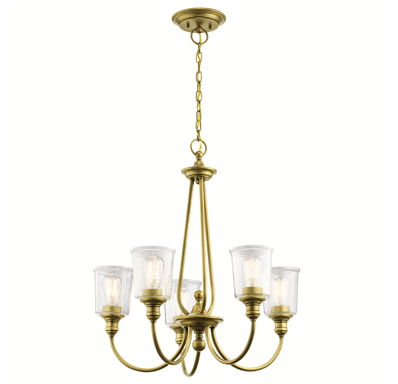 zyrandol modern classic waverly 5 ardant decor zawieszony na eleganckim zlotym lancuchu