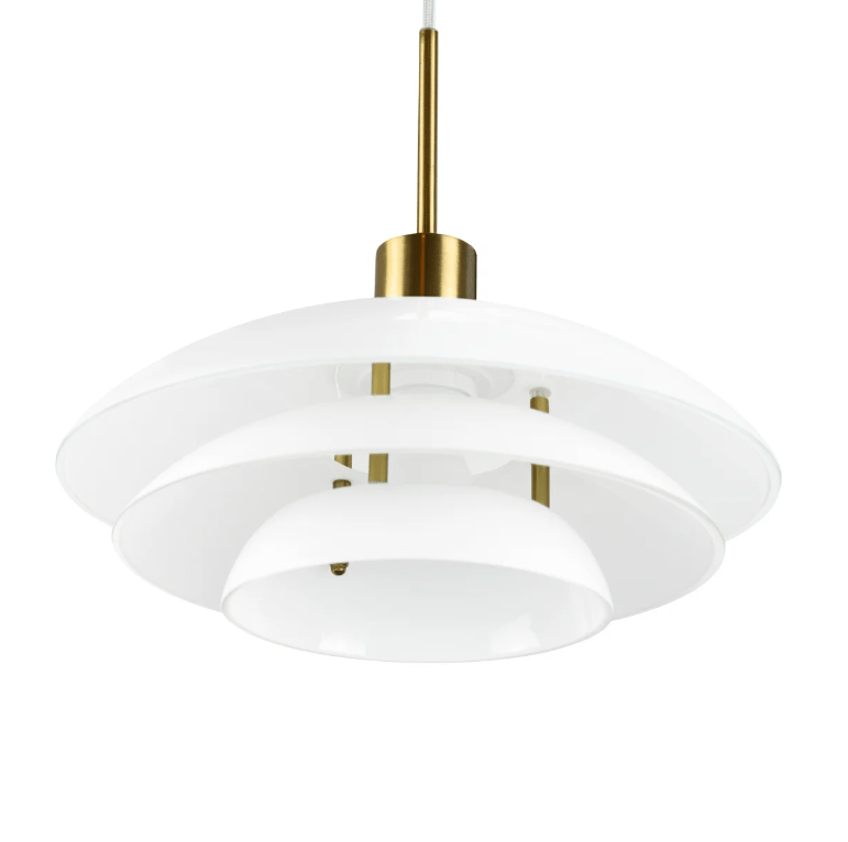biala wiszaca lampa morph 31 z eleganckimi zlotymi detalami idealna nad stol 3