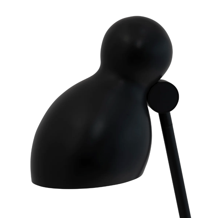 Czarna lampka Ludo idealna do gabinetu i biura Dyberg Larsen