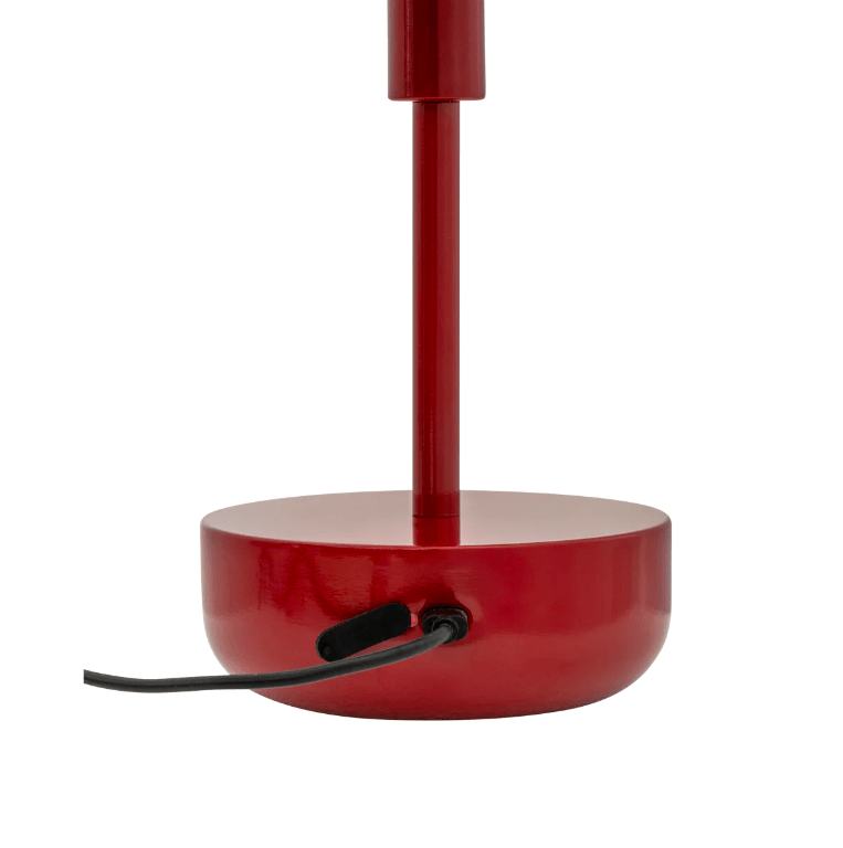 Czerwona lampka Haipot LED na taras i balkon, odporna na warunki atmosferyczne, zasilana przez USB