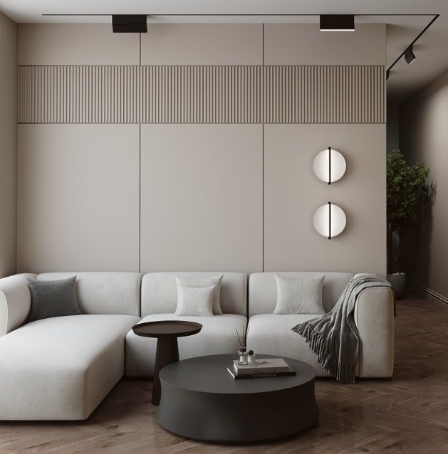 Czarny kinkiet ścienny Mira z pionowym oświetleniem LED