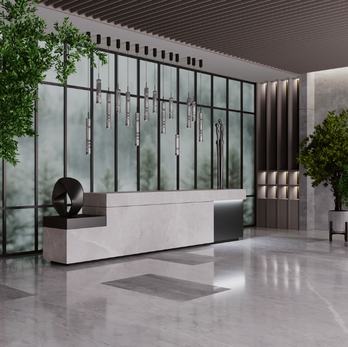 Smukła wisząca lampa Ordo LED z czarnego szkła