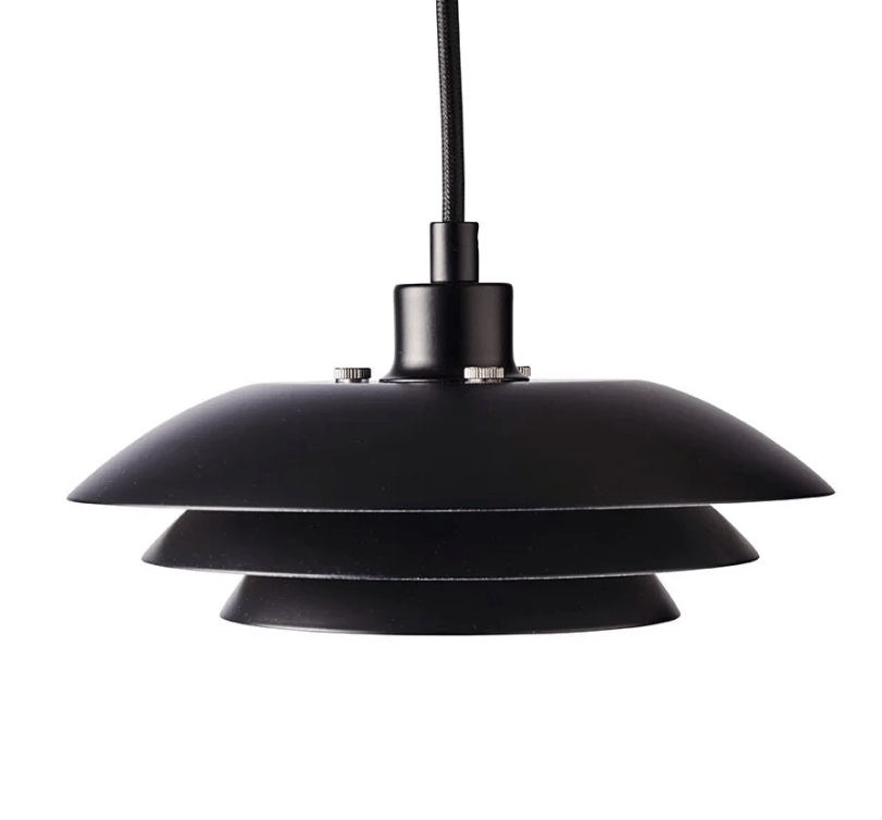 Nordycka wisząca lampa DL20 w kolorze czarnym, o niewielkich rozmiarach