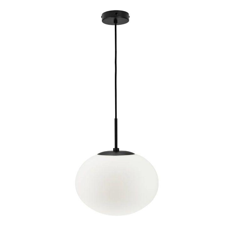 Owalna szklana lampa wisząca Princess 28 od Dyberg Larsen w dużym rozmiarze