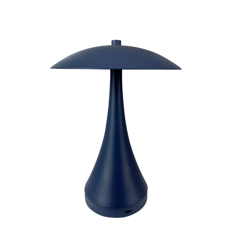 Przenośna lampa LED Vienna indigo z regulacją jasności i wbudowanym akumulatorem